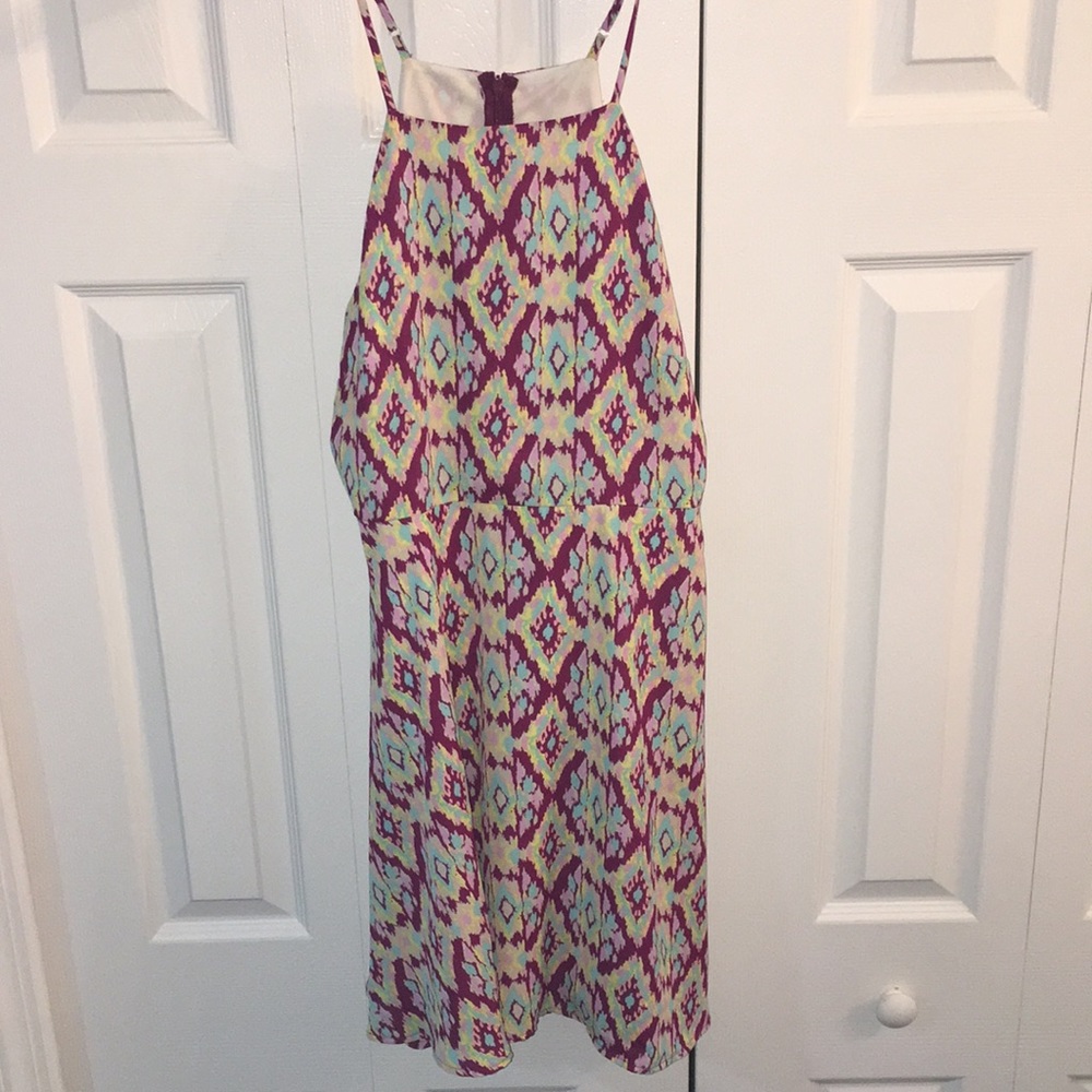 MULTICOLORED PATTERN DRESS